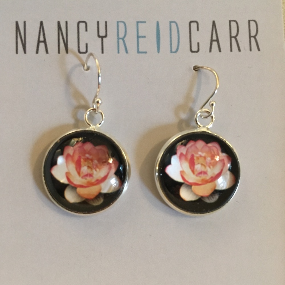 Flower Photograph Earrings